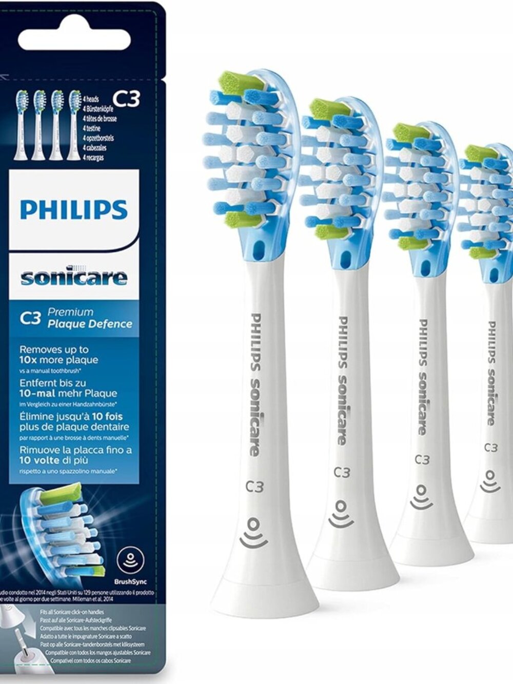 Philips Sonicare Original C3 Premium Plaque Defense (4 Pack)